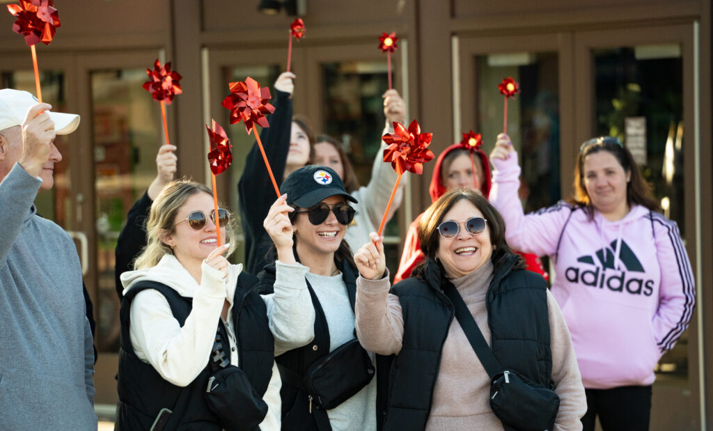 people with pinwheels
